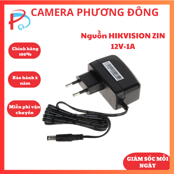 Nguồn 12v 2a dùng cho camera hikvision, dahua, kbvision, camera ip, đèn led