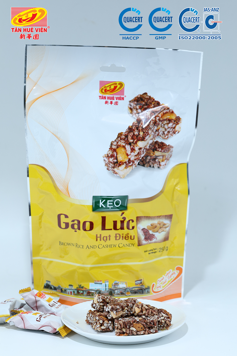 KẸO GẠO LỨC HẠT ĐIỀU TÂN HUÊ VIÊN