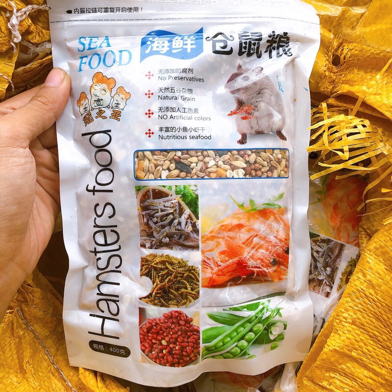 Thức ăn hamster - loại hải sản 400g