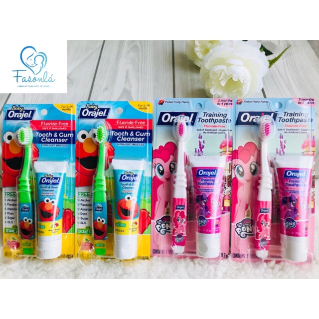 Set bàn chải & kem đánh răng orajel