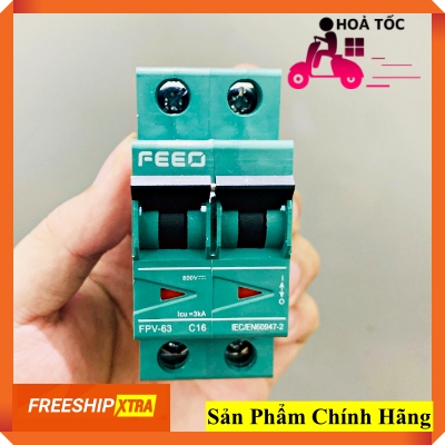 Aptomat an toàn mcb dc 2p 16a - feeo