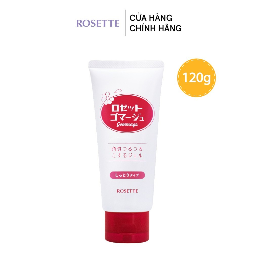 Gel tẩy tế bào chết Rosette Peeling Gel 120g hồng Nội địa Nhật Bản