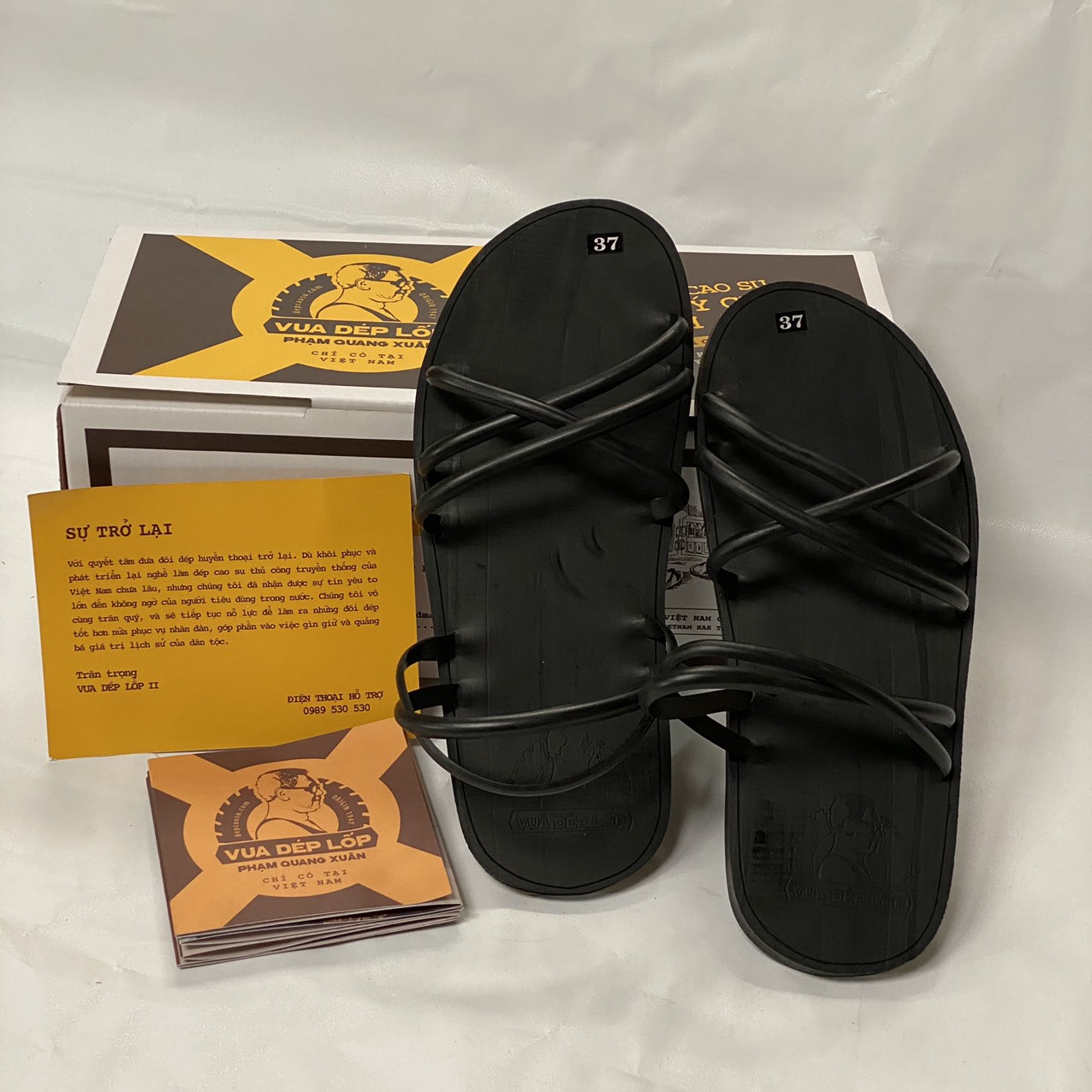 [ HÀNG CHÍNH HÃNG ] ❤️ DÉP CAO SU ❤️ - Dép cao su 5 quai Giải Phóng tăm thủ công từ lốp oto của Nghệ nhân Vua Dép Lốp Phạm Quang Xuân