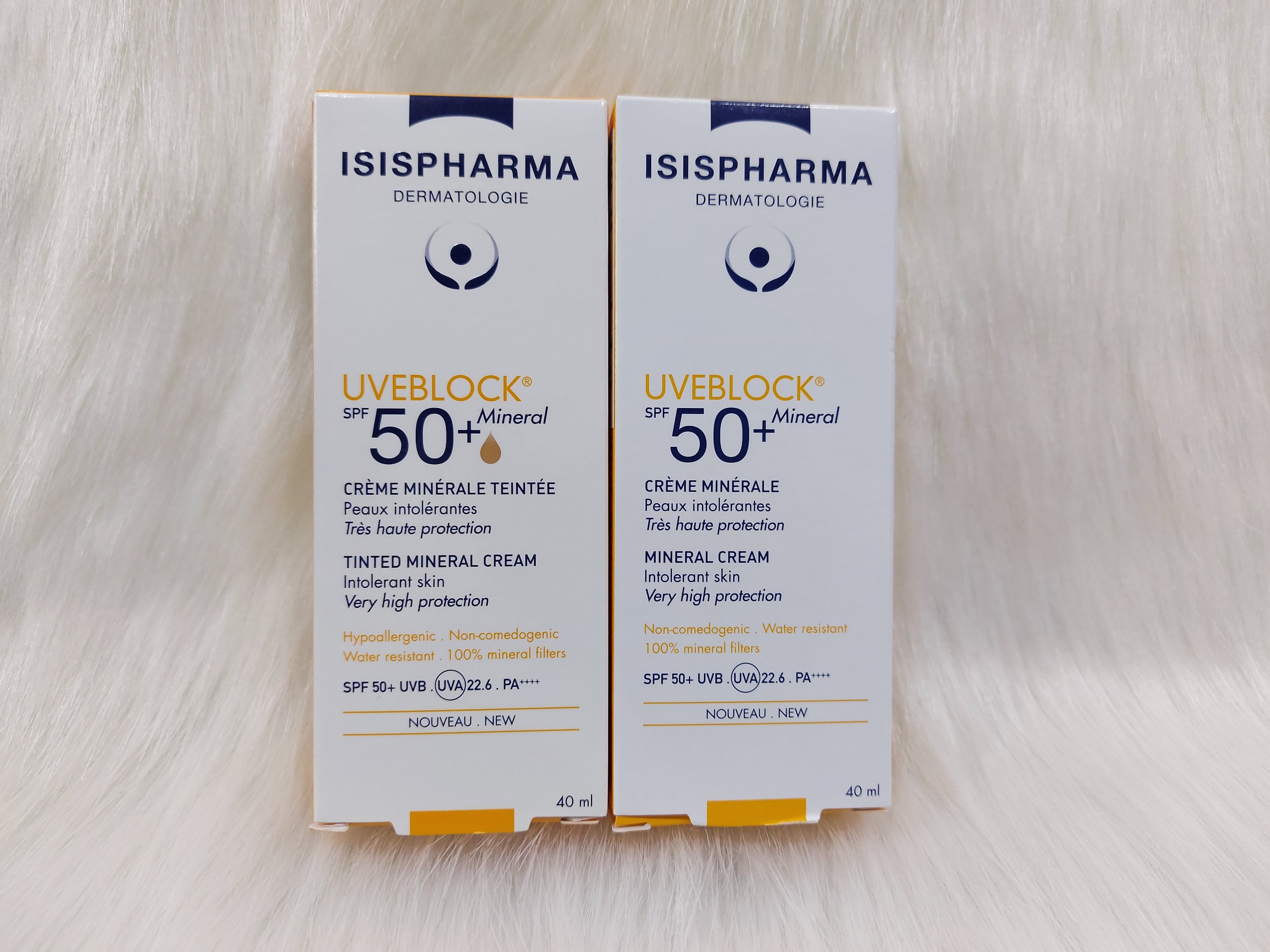 [HCM]ISIS PHARMA KEM CHỐNG NẮNG DÀNH CHO DA THƯỜNG UVEBLOCK SPF50 MINERAL CREAM/ TINTED MINERAL CREAM 40ML