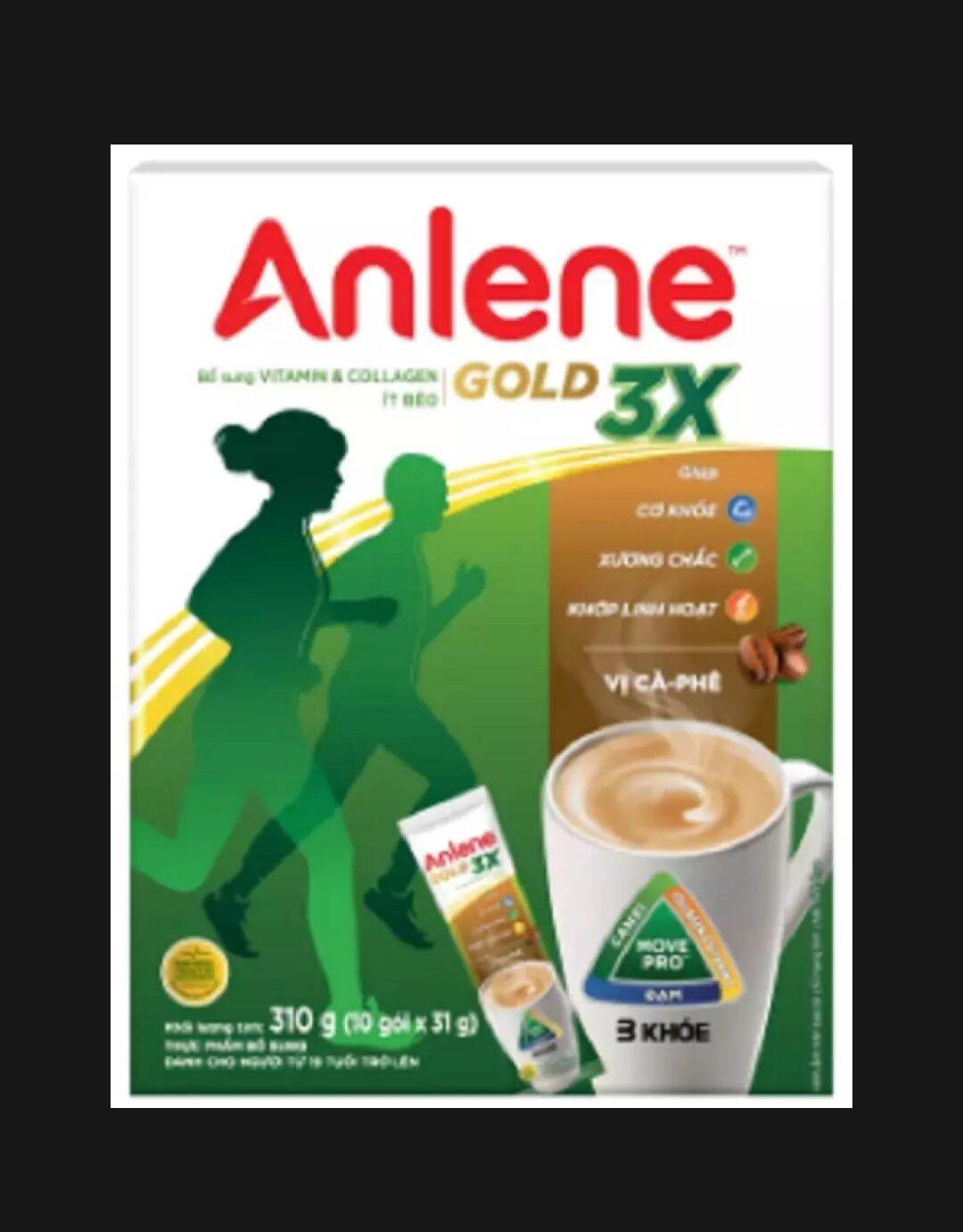 (Date mới - MẪU MỚI NHẤT) Sữa Anlene Cà phê Movemax 310g
