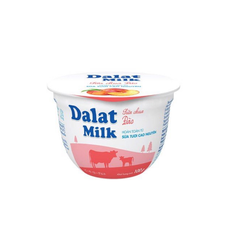 Sữa Chua Dalatmilk Đào 100Gr