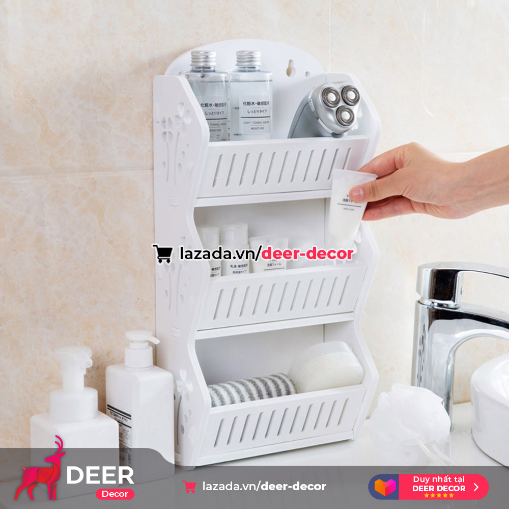 Kệ treo hoặc để bàn phòng tắm tiện lợi - deer decor