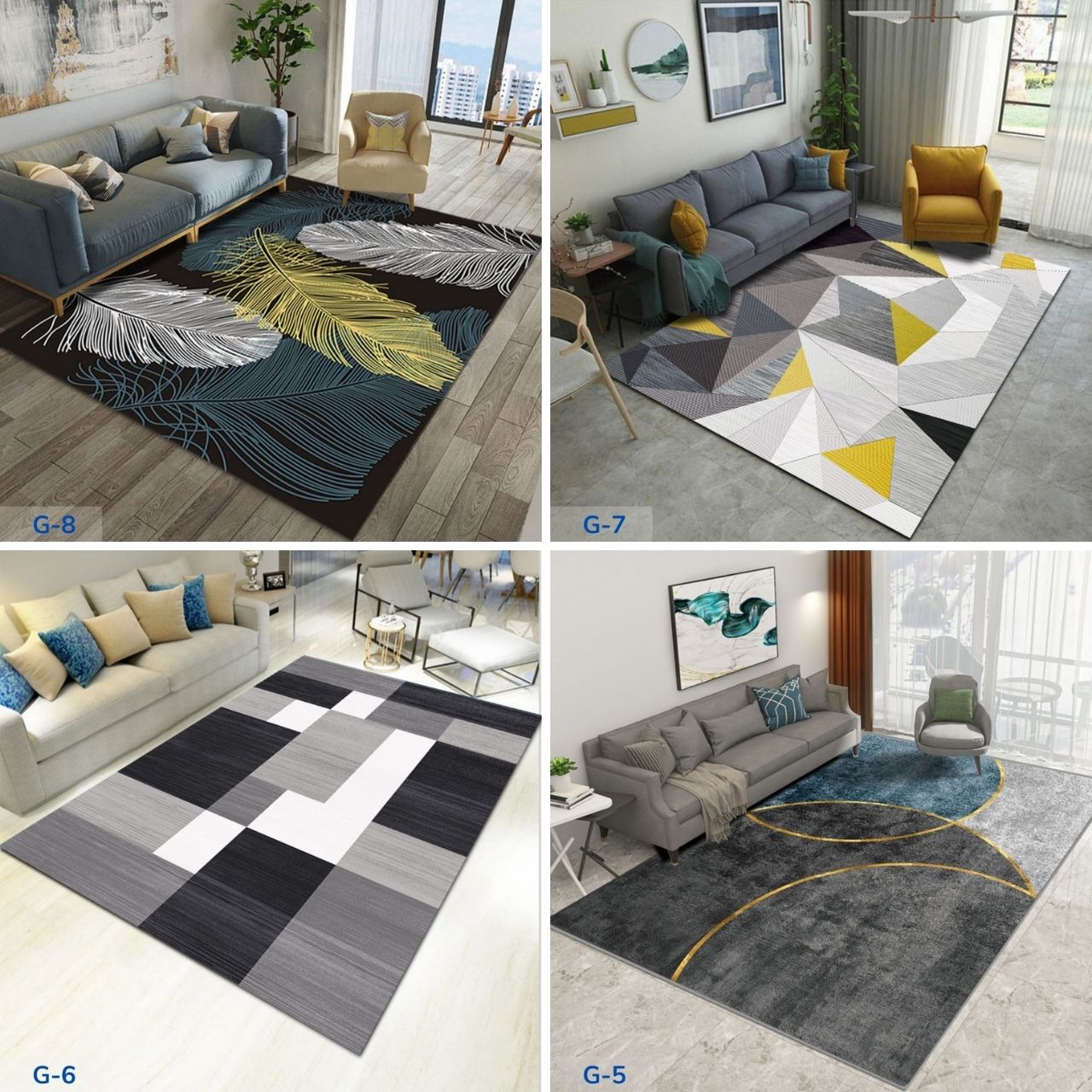 [Cam Kết 100% Nhập Khẩu] Thảm Lì Trài sàn in 3D 1m2 x 1m6, 1m6 x 2m3 cao cấp sang trọng cho phòng khách phòng ngủ và các sự kiện