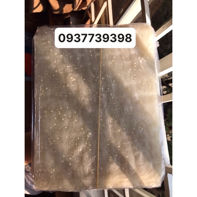 1 xấp bánh tráng mè trắng loại nhất phan rang - tháp chàm