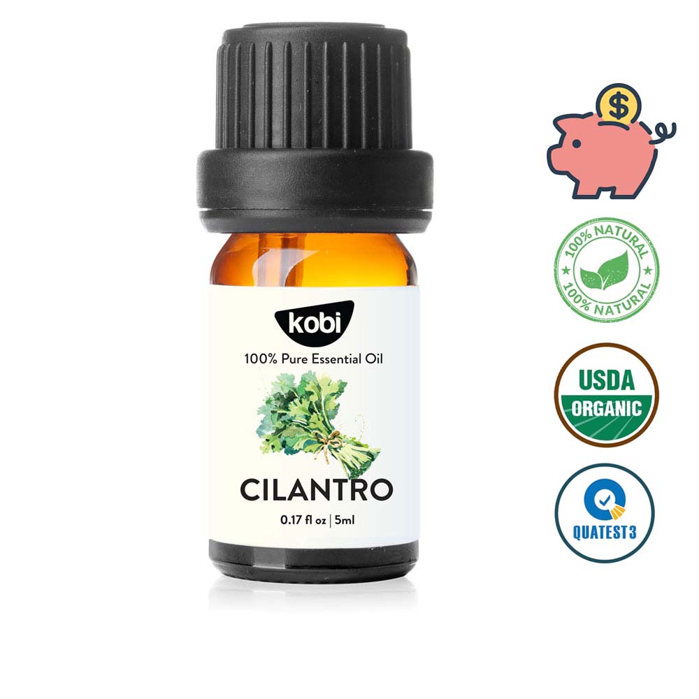 Tinh dầu Mùi già Kobi Cilantro essential oil giúp sát khuẩn, chống viêm nhiễm, giải tỏa căng thẳng thần kinh, hồi phục sức khỏe - 5ml