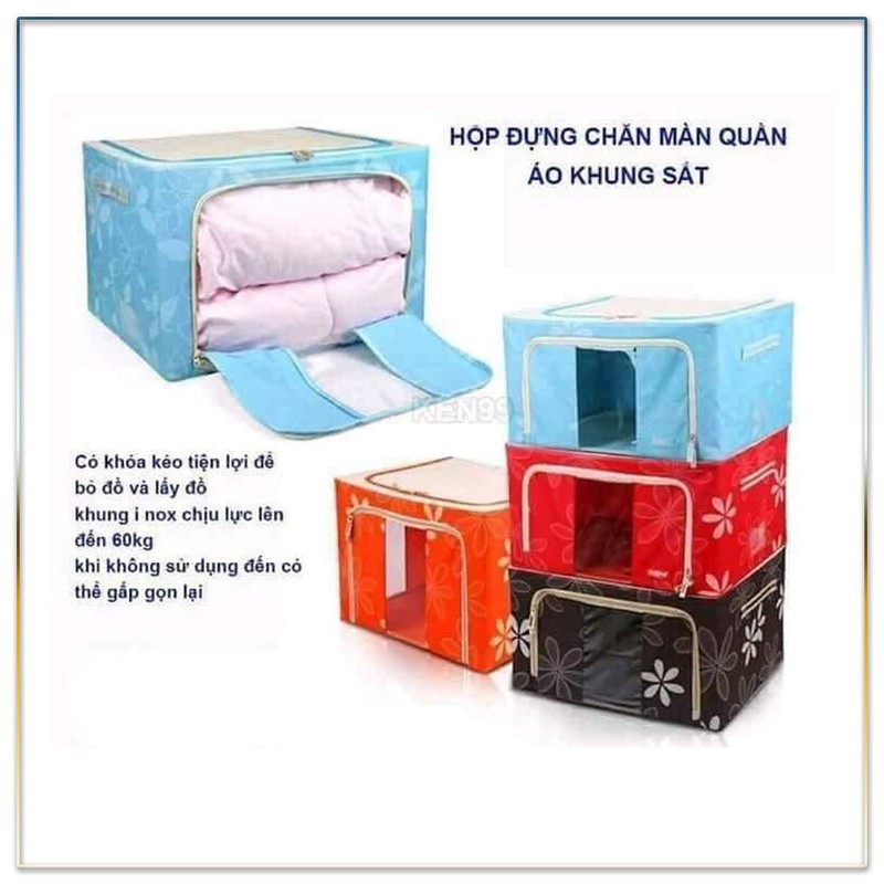 ⛔freeship⛔ túi đựng chăn màn khung inox