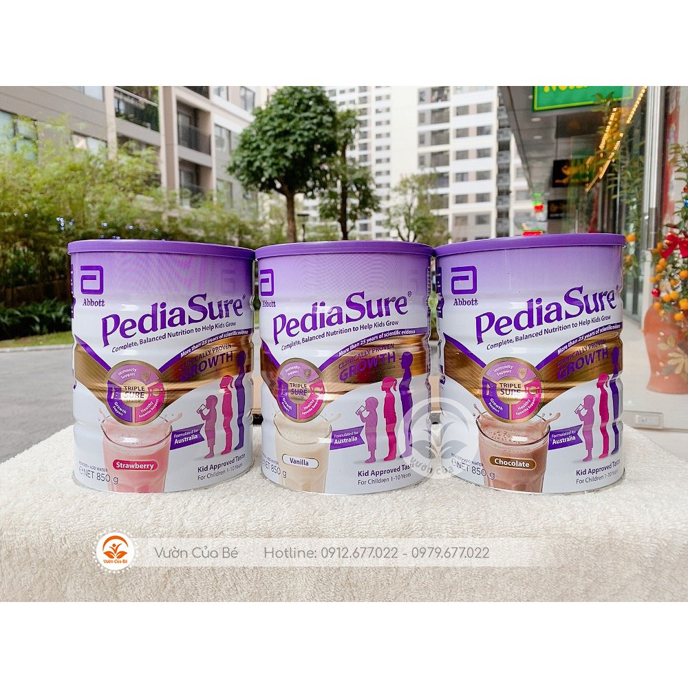 Sữa bột pediasure Úc 850g mẫu mới
