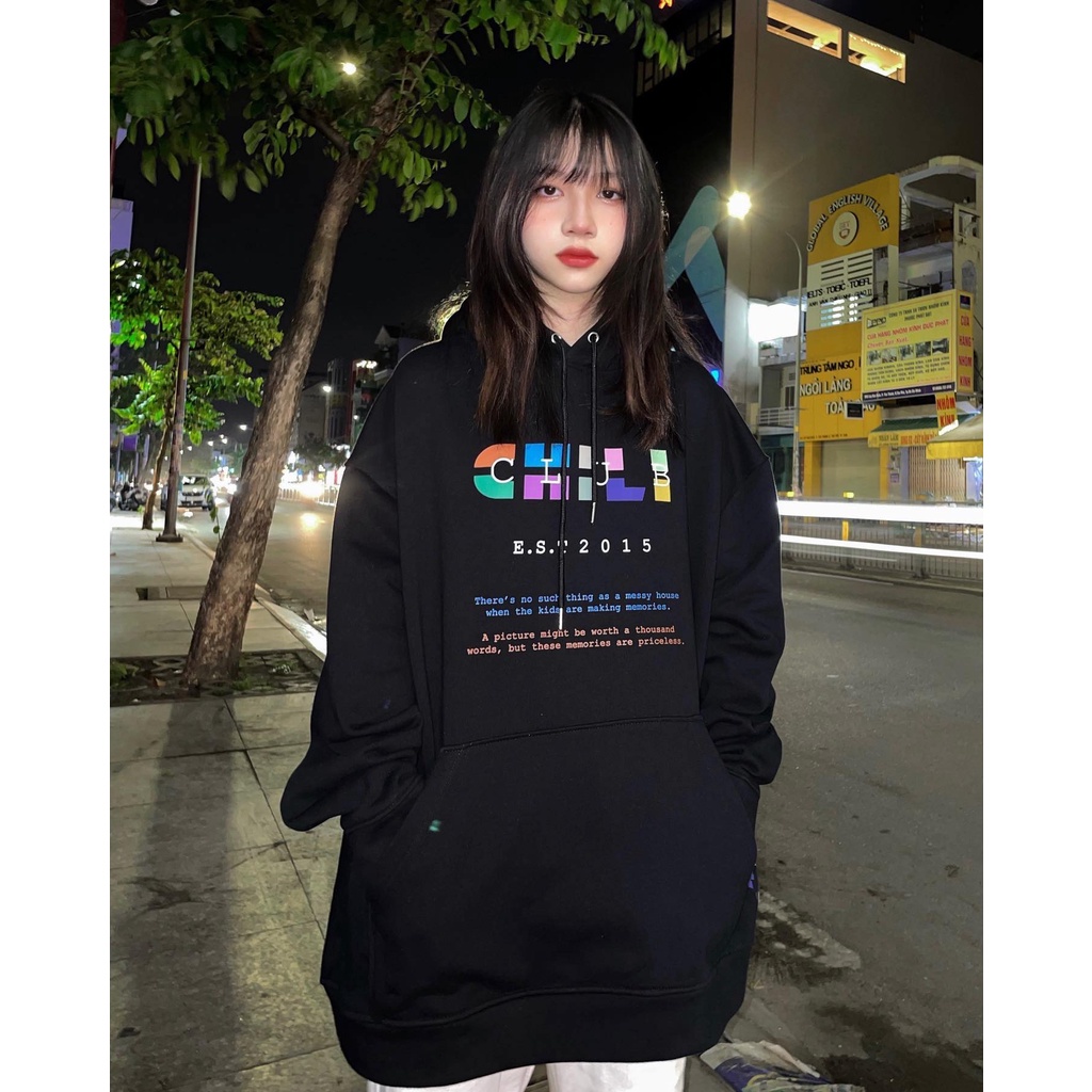 Áo hoodie mix chiliclub unisex