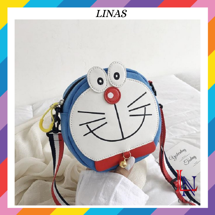 Túi đeo chéo nữ dễ thương hình doremon túi đeo chéo thời trang TV141 Linas