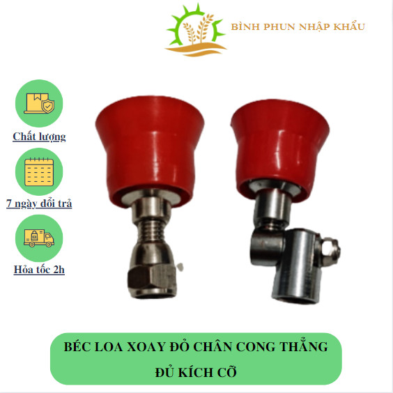 Béc loa xoay dùng phun xịt, tưới nước | Béc tưới nước loa đỏ | Béc phun xịt loa đỏ | Béc phun sương