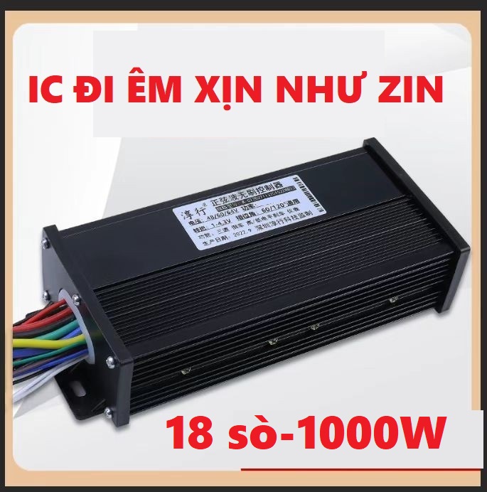 Ic điều tốc xe điện đa năng 3 in1 1000w màu đen sóng sin đi êm như xe điện 48v 60v 64v 1000w loại xịn 18 sò