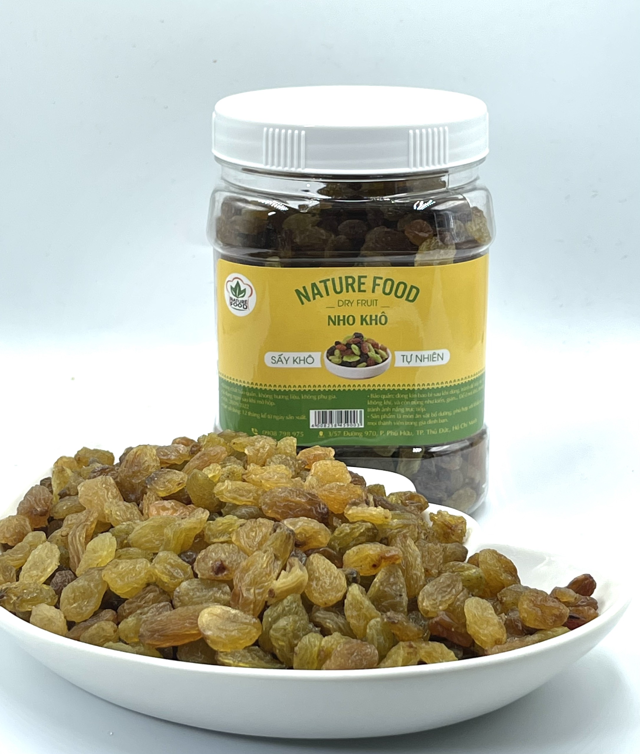 1KG Nho Nâu Ấn Độ Sấy Lạnh Dẻo Ngon Ngọt Naure Food - Đồ ăn vặt