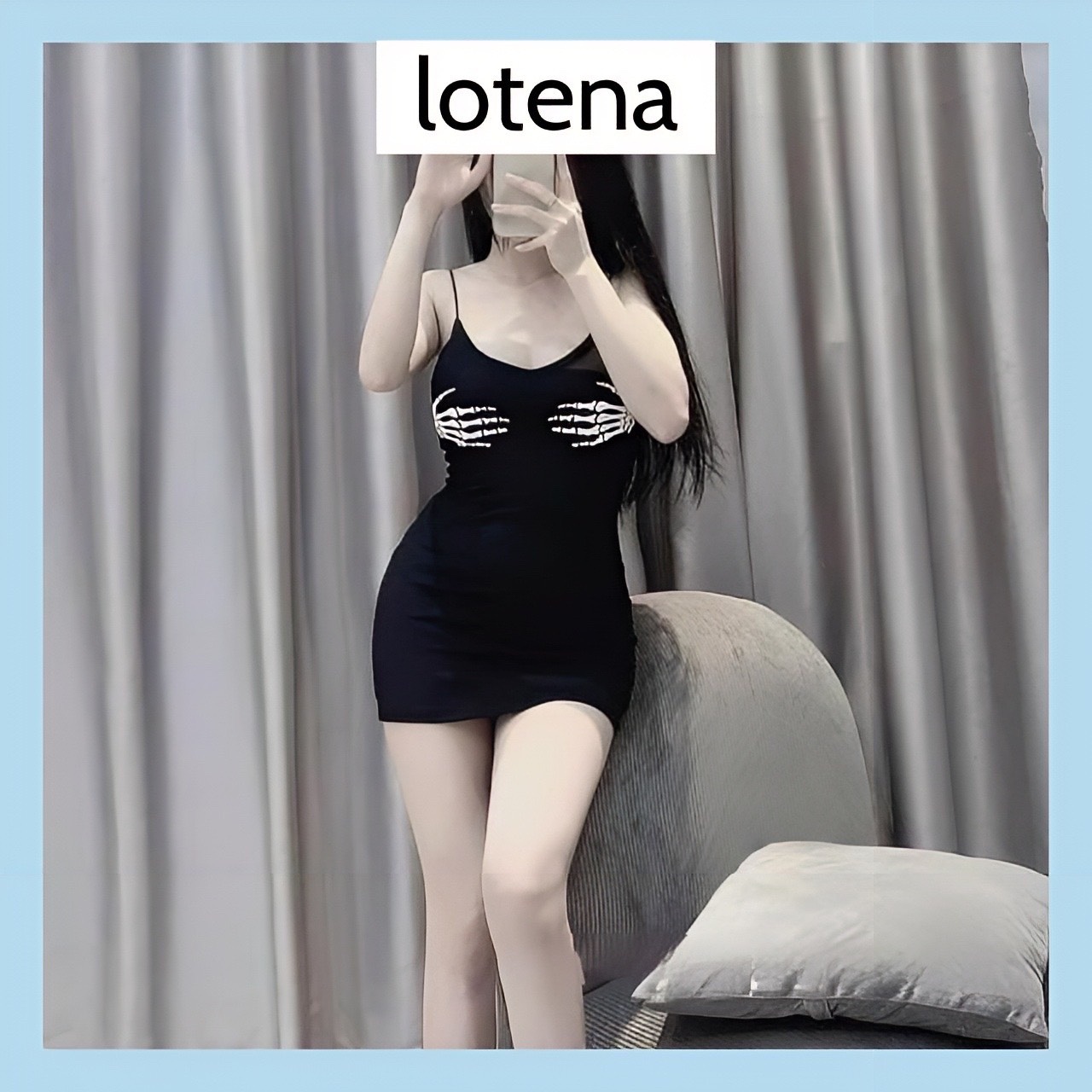 Đầm body 2 dây thời trang, váy đầm nữ đi chơi họa tiết mới thời trang cao cấp cá tính năng động phong cách lotena d022