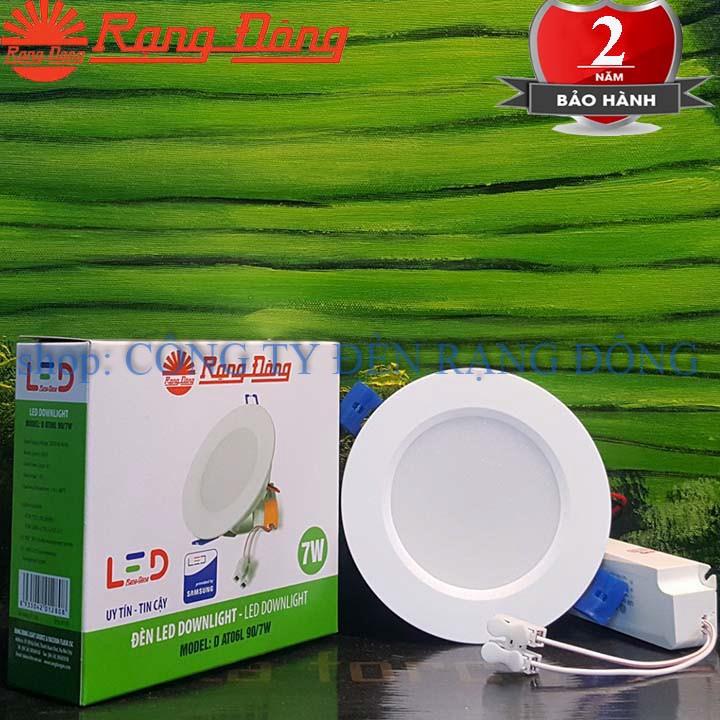 Hot-selling household goods [HÀ NỘI - NHẬN HÀNG LUÔN] ĐÈN LED ÂM TRẦN DOWNLIGHT 7W RẠNG ĐÔNG KHOÉT LỖ 90MM BẢO HÀNH 2 NĂM