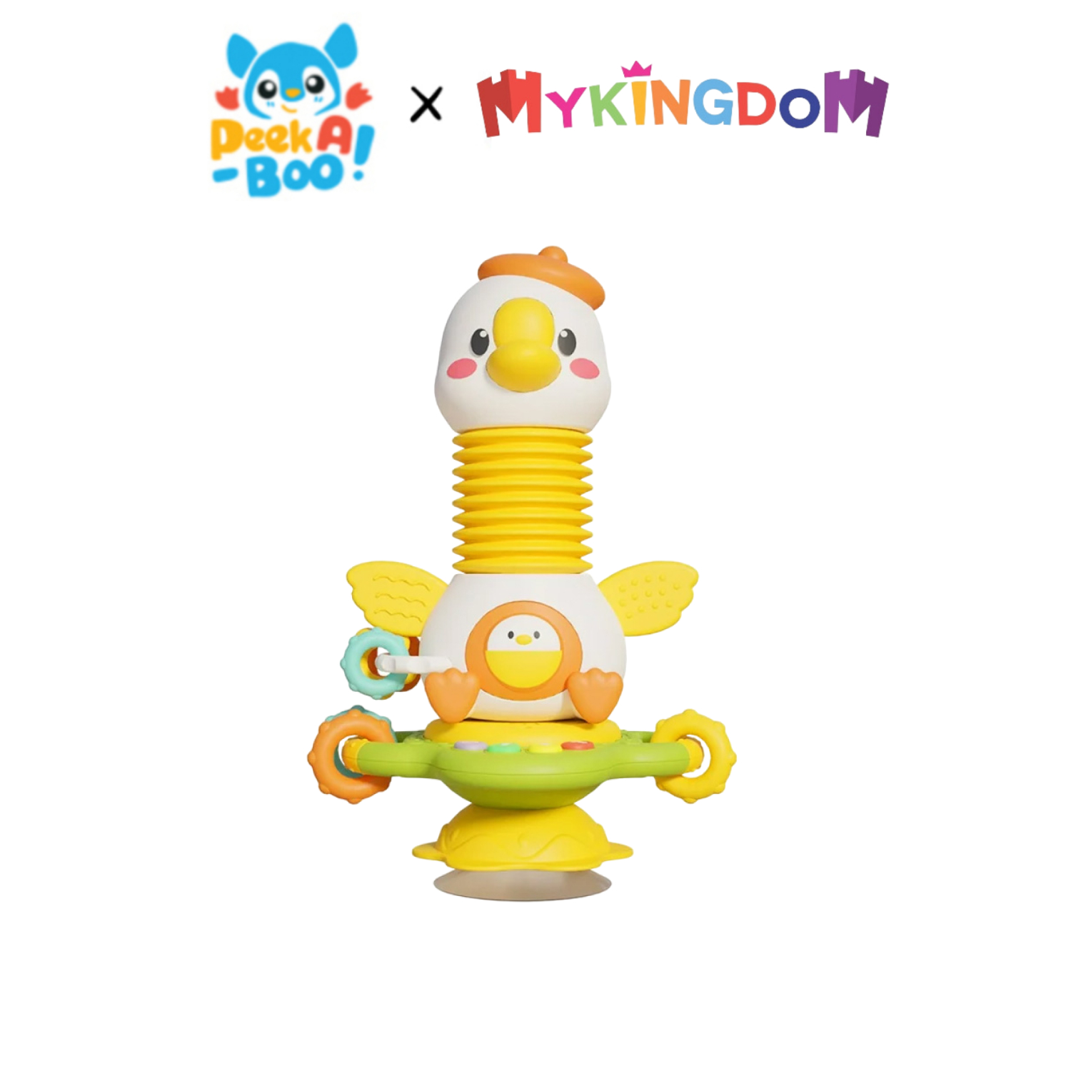 Đồ chơi bạn ngỗng phát triển giác quan kèm âm thanh peek a boo pab047