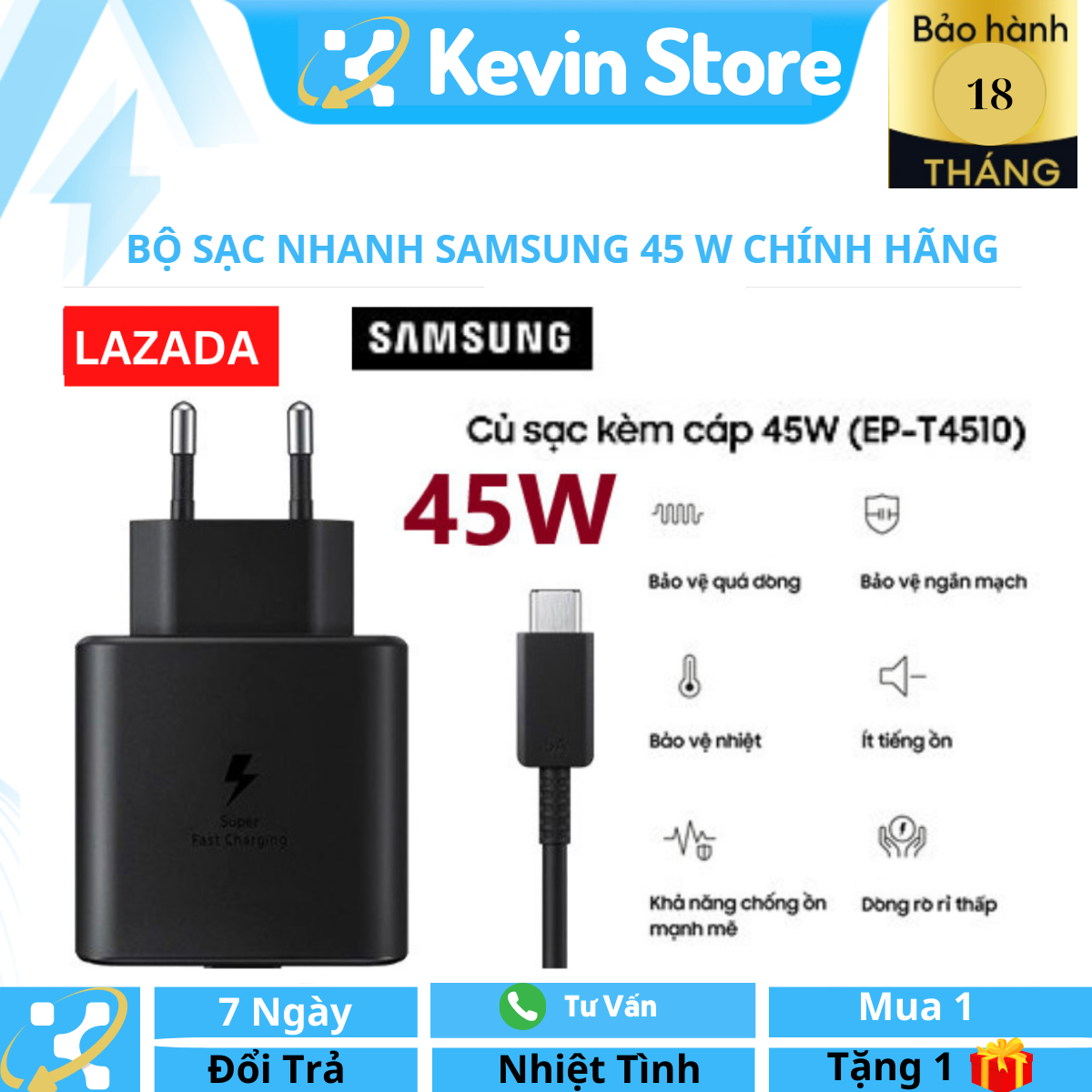 Bộ sạc nhanh samsung 45w , cáp zin 5a 2 đầu type c ,củ sạc nhanh samsung 45w hỗ trợ samsung note 10 note 20 a71, a70, a80, a90, s20, s20+, s20 ultra, s21, s22. cóc sạc nhanh, cáp sạc nhanh .