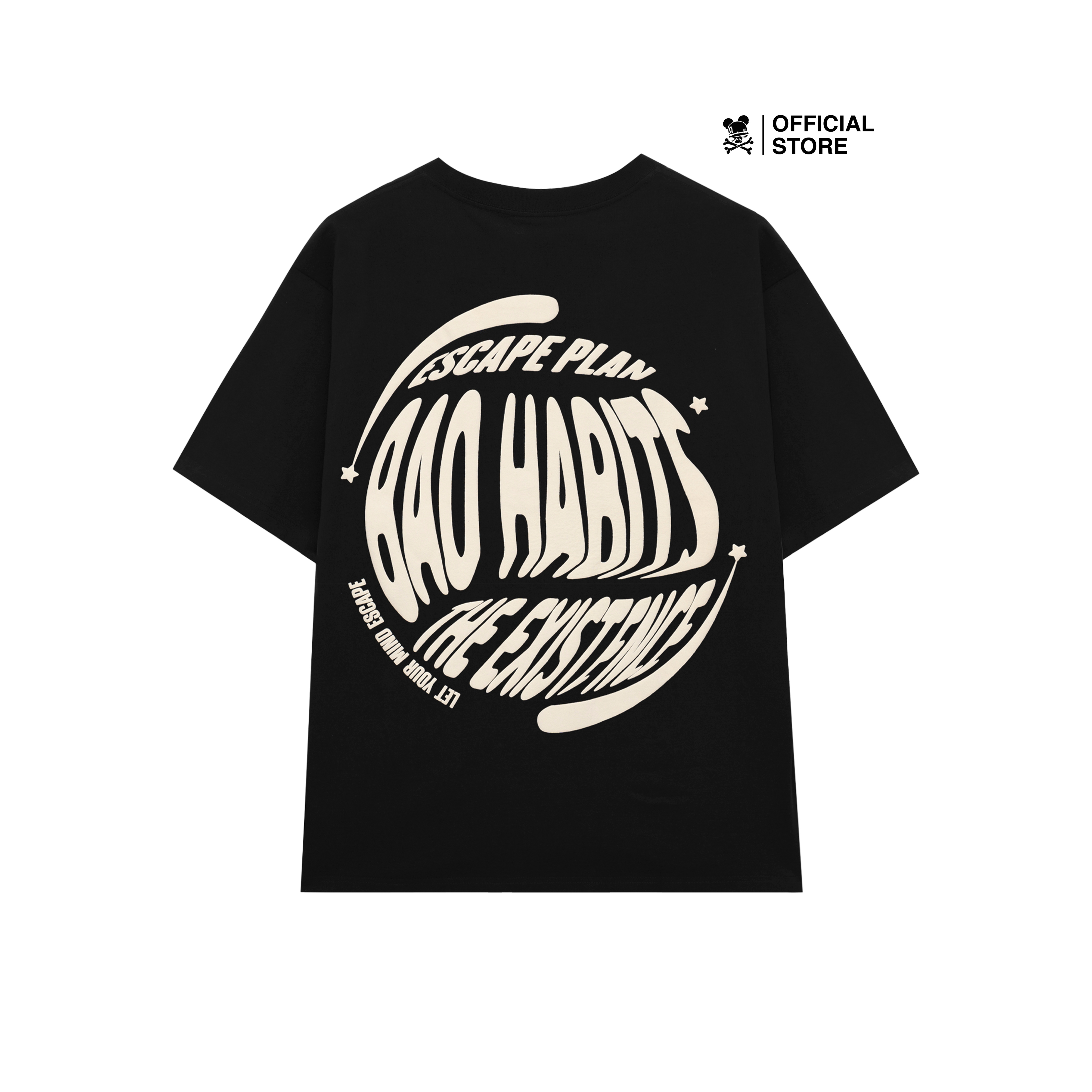 Áo thun unisex bad habits escape plan tee black - local brand chính hãng