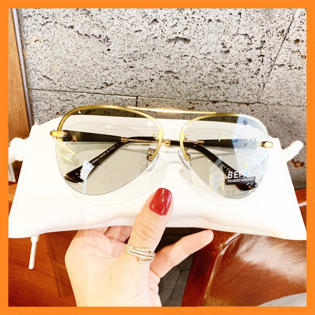 Mắt Kính Nam Đổi Màu Đi Nắng Ngày Đêm Kính Râm Phân Cực Chống UV400