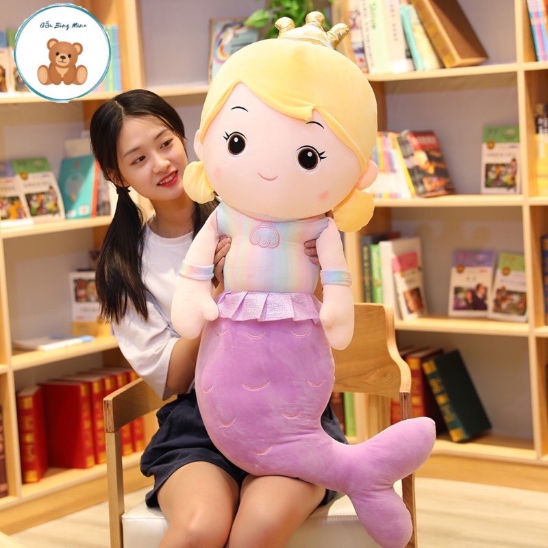 Gấu bông nàng tiên cá - nàng tiên cá bông - gấu bông mina