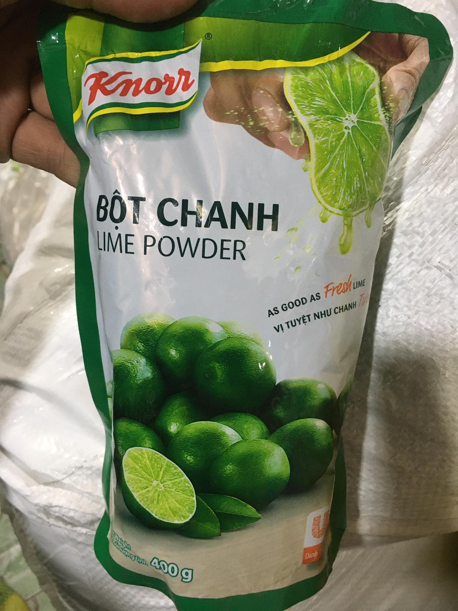 Bột chanh knorr Lime Powder 400g
