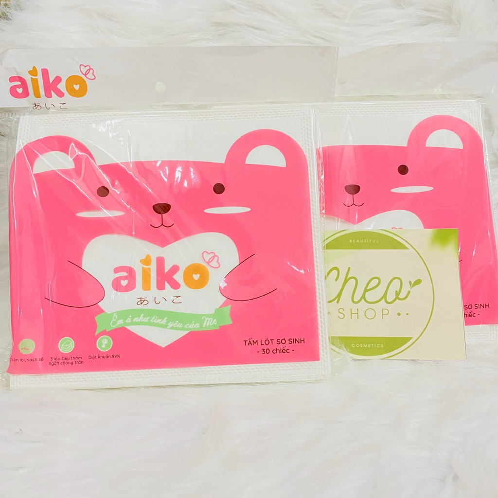 [HCM]Tấm lót phân xu cho bé Aiko 30 miếng