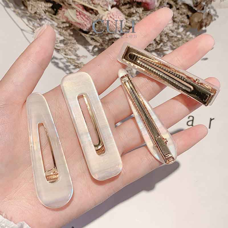 Kẹp tóc mái nhiều hình - ánh sắc cầu vồng xinh xắn cho nữ
