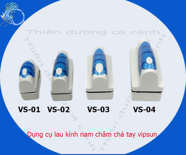 Dụng cụ vệ sinh bể cá nam châm chà tay,Lau kính Nam châm Vipsun,Dụng cụ lau kiếng hồ cá bằng nam châm VipSun