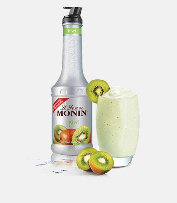 Mứt trái cây/ Puree/ Fruit Mix Monin kiwi chai 1L. Hàng công ty có sẵn giao ngay