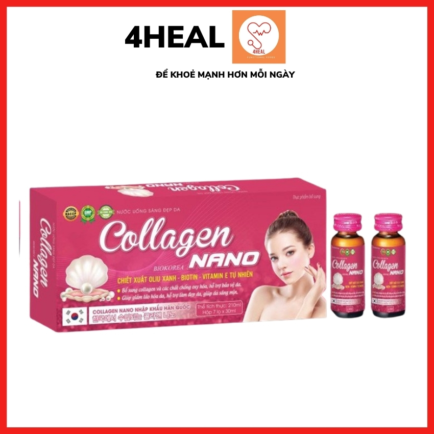 Nước uống trắng da COLLAGEN NANO - nguyên liệu nhập khẩu chính hãng Hàn quốc