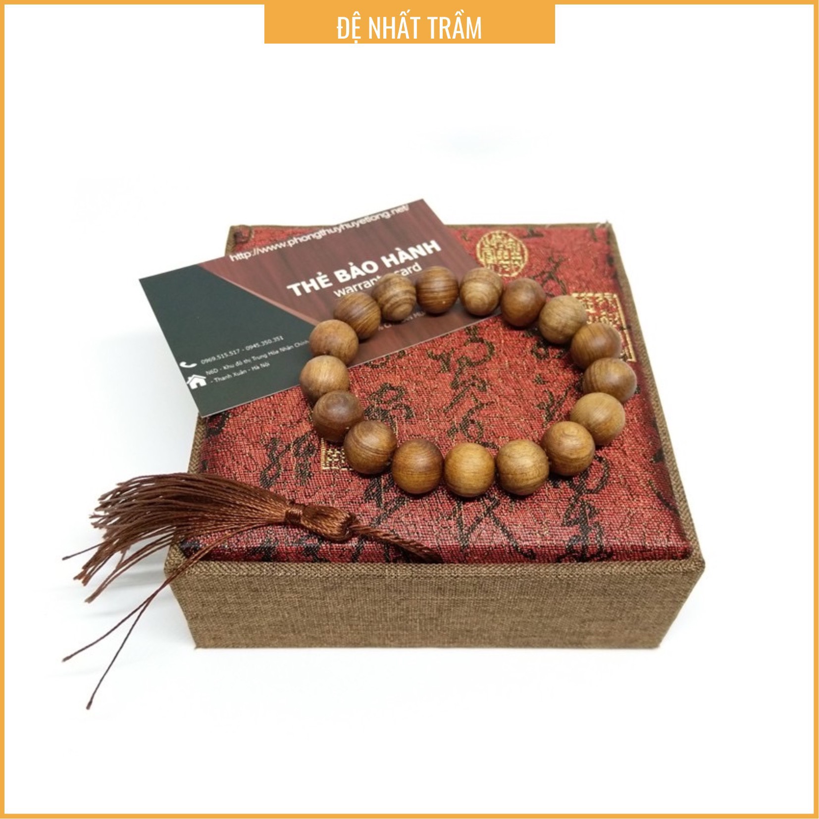 Vòng Tay Gỗ Ngọc Am - Vòng Tay Gô Thơm - Vòng Tay Phong Thủy Nam Nữ