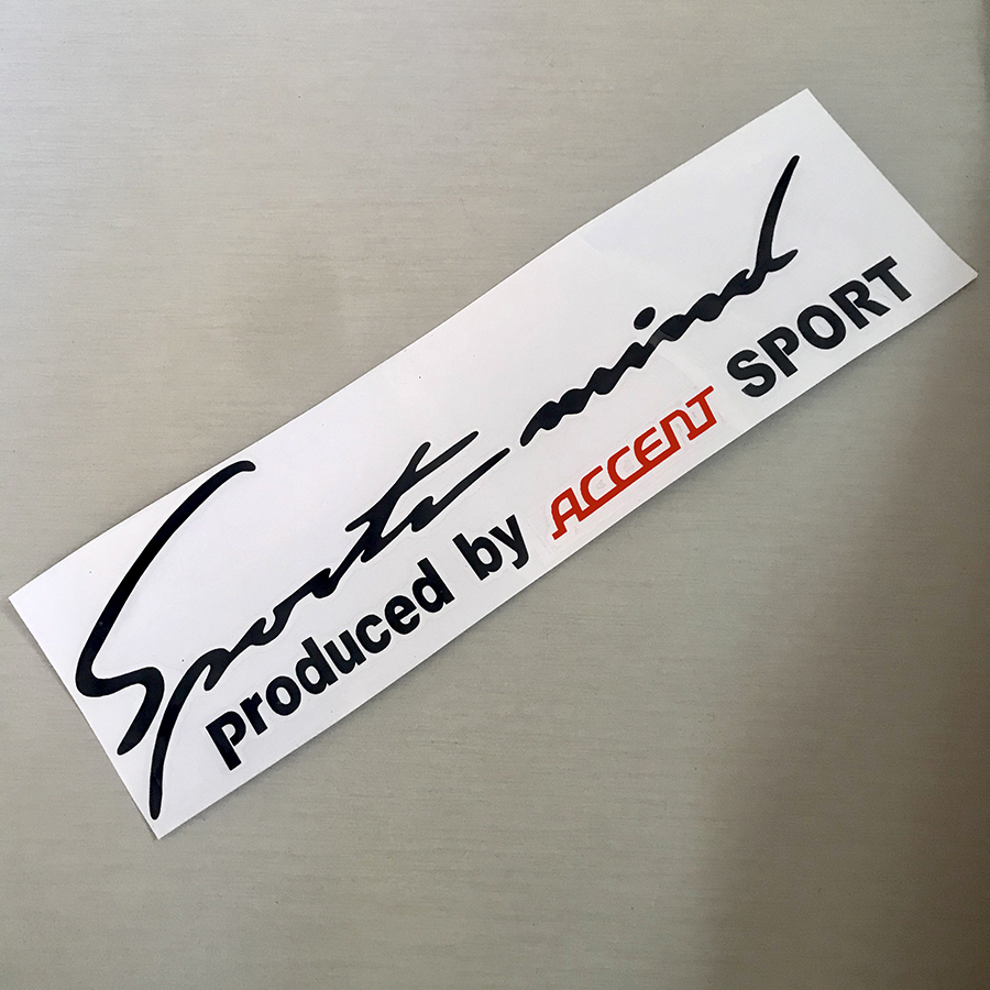 [HCM]Tem sport mind dán xe ô tô Accent