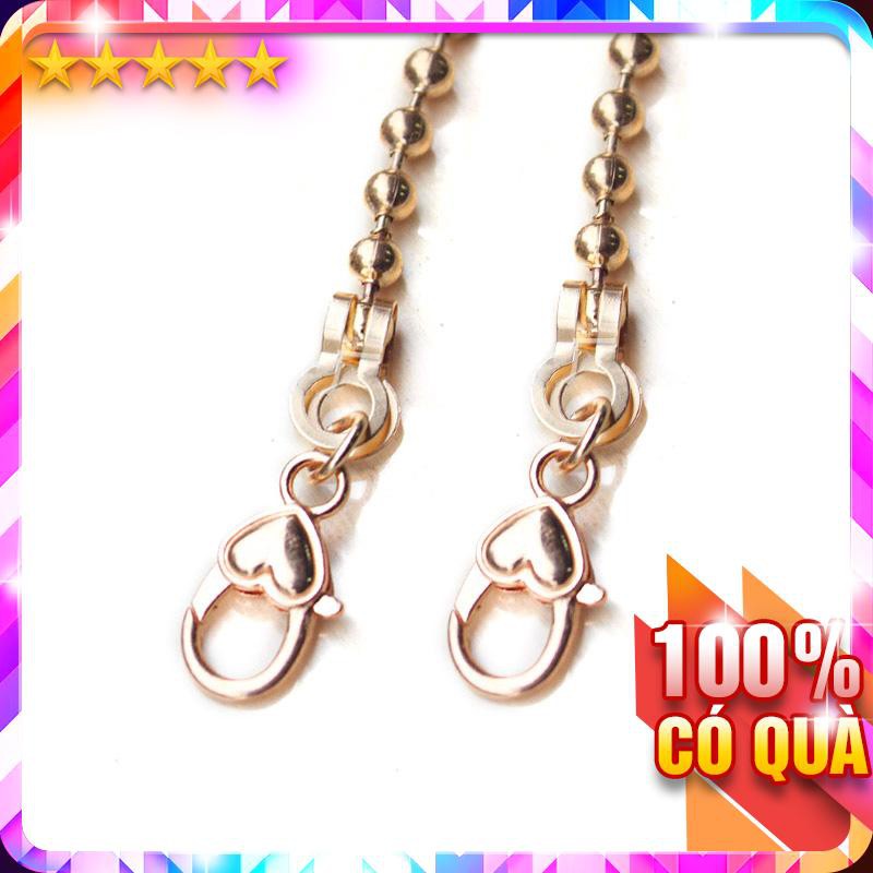 Dây xích túi xách chuỗi hạt càng cua tim 6mm p1256 - loantay