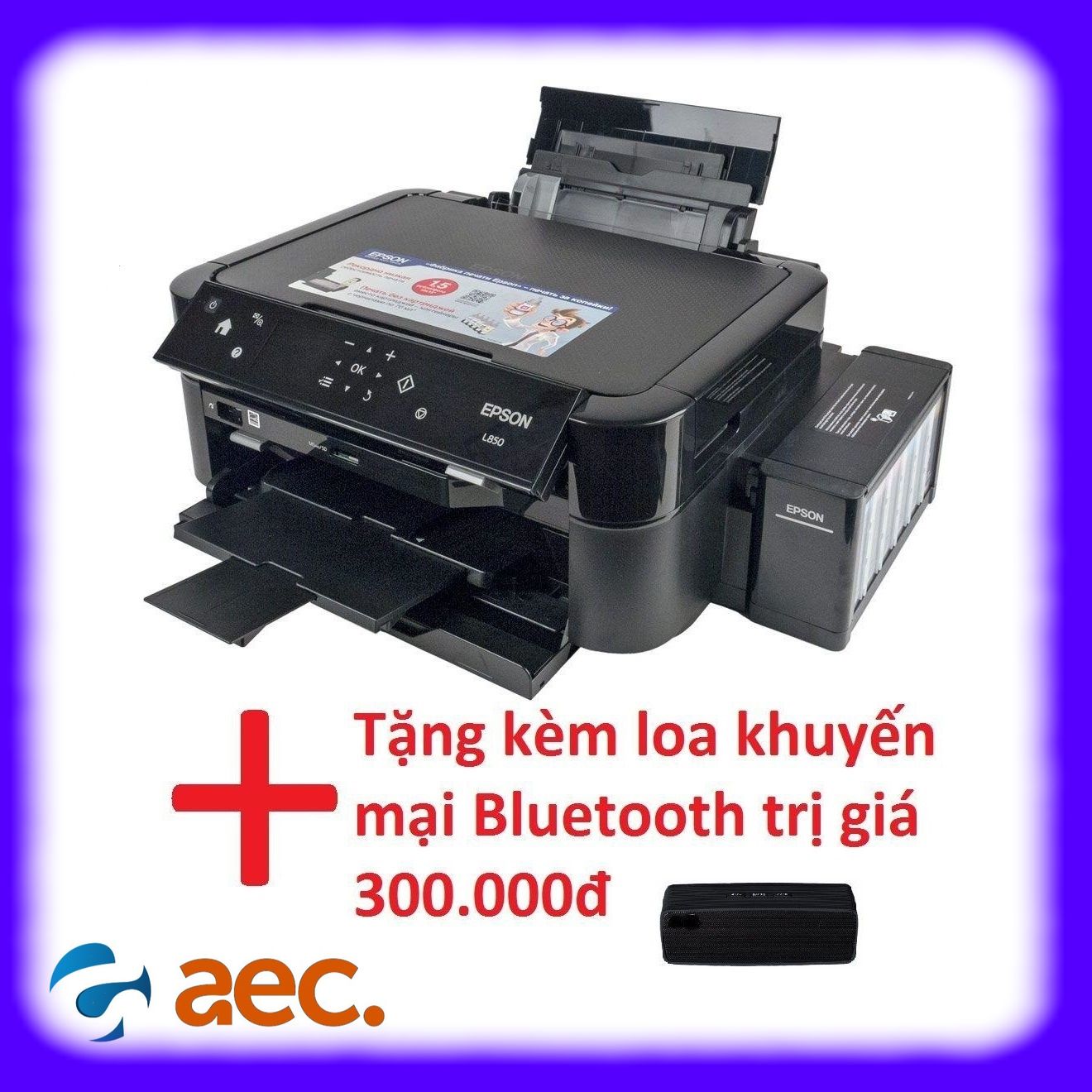 [Trả góp 0%]Máy in đa chức năng Epson L850 (in coppy scan) dòng 6 màu in sắc nét sử dụng mực Hàn Quốc + khuyến mại loa Bluetooth trị giá 300.000đ