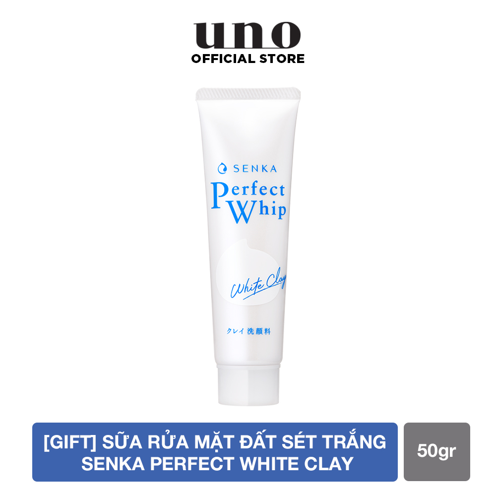 Sữa rửa mặt đất sét trắng Senka Perfect White Clay 50g