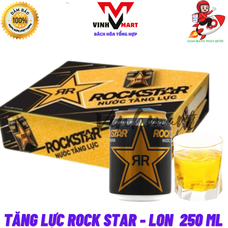 [ CHỈ GIAO HỎA TỐC HCM ] Nước Tăng Lực Rockstar Thùng 24 Lon