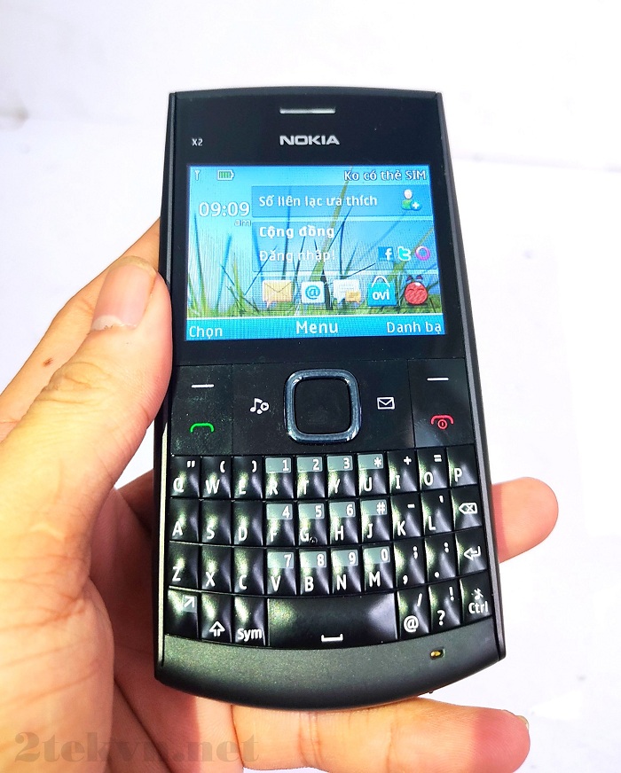 [Miễn phí ship] Điện thoại cổ Nokia X2-01 main zin chính hãng tằng kèm sim 4G - bảo hành 12 tháng