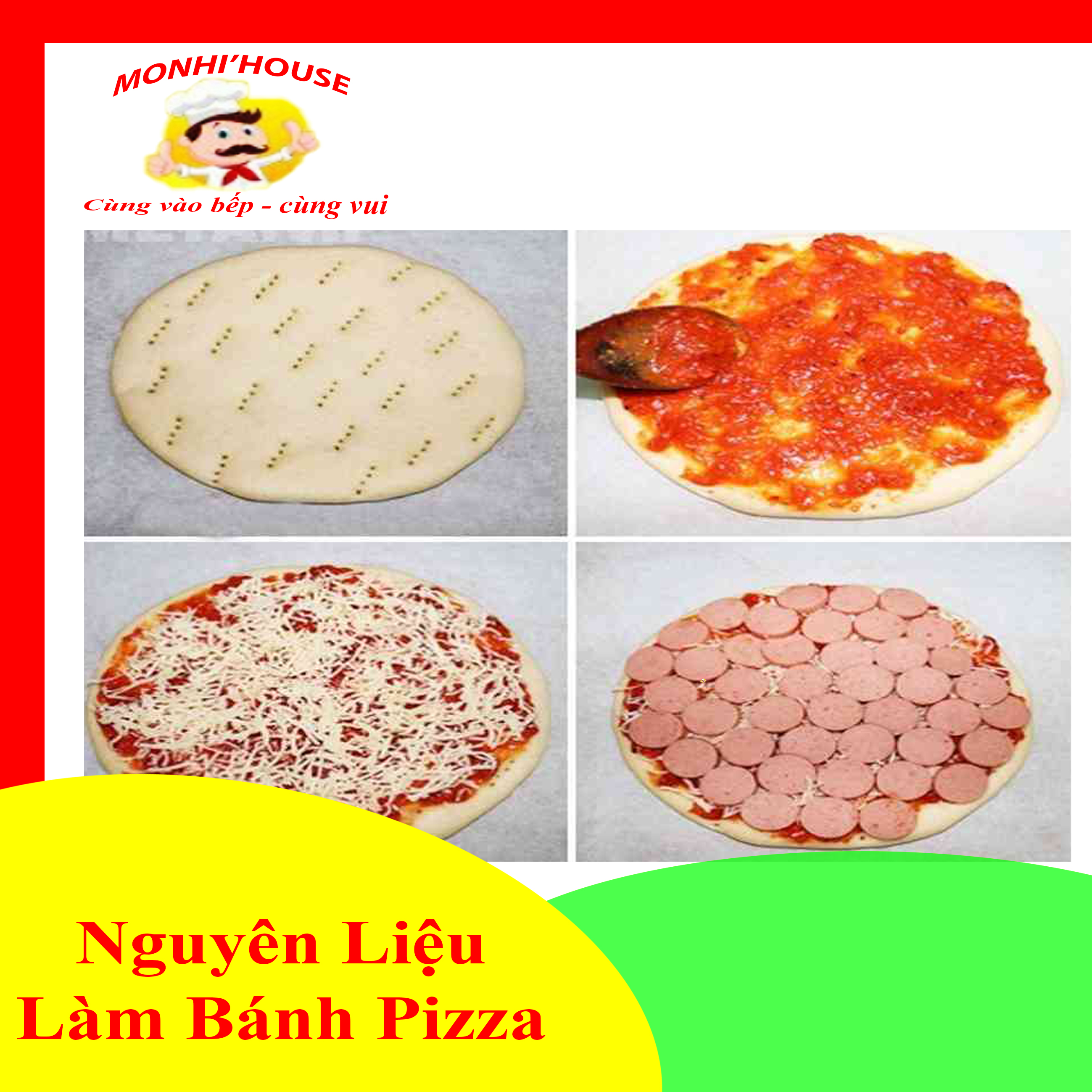 Nguyên liệu làm bánh Pizza