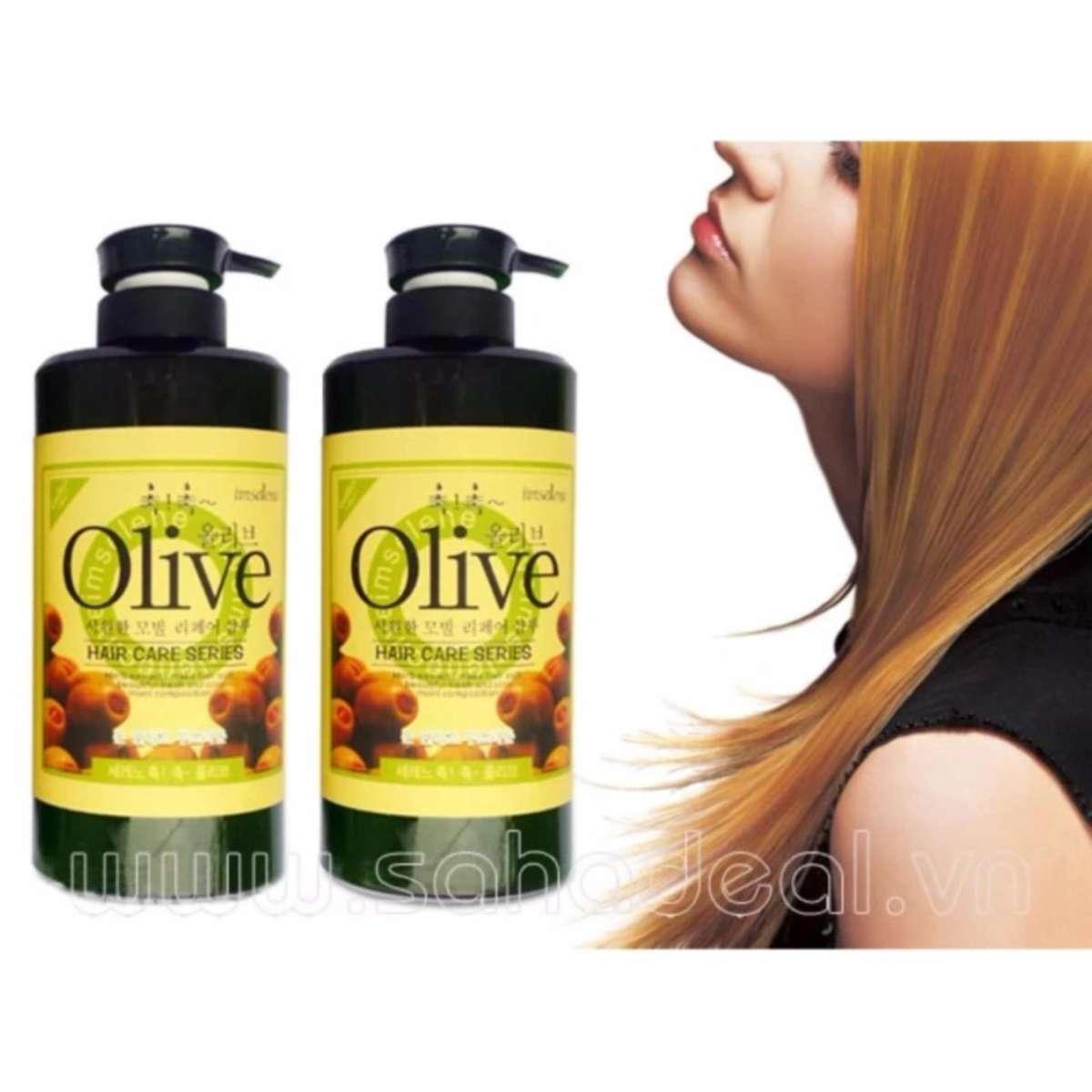 Bộ dầu Gội và Dầu xả Olive Hàn Quốc 800ml
