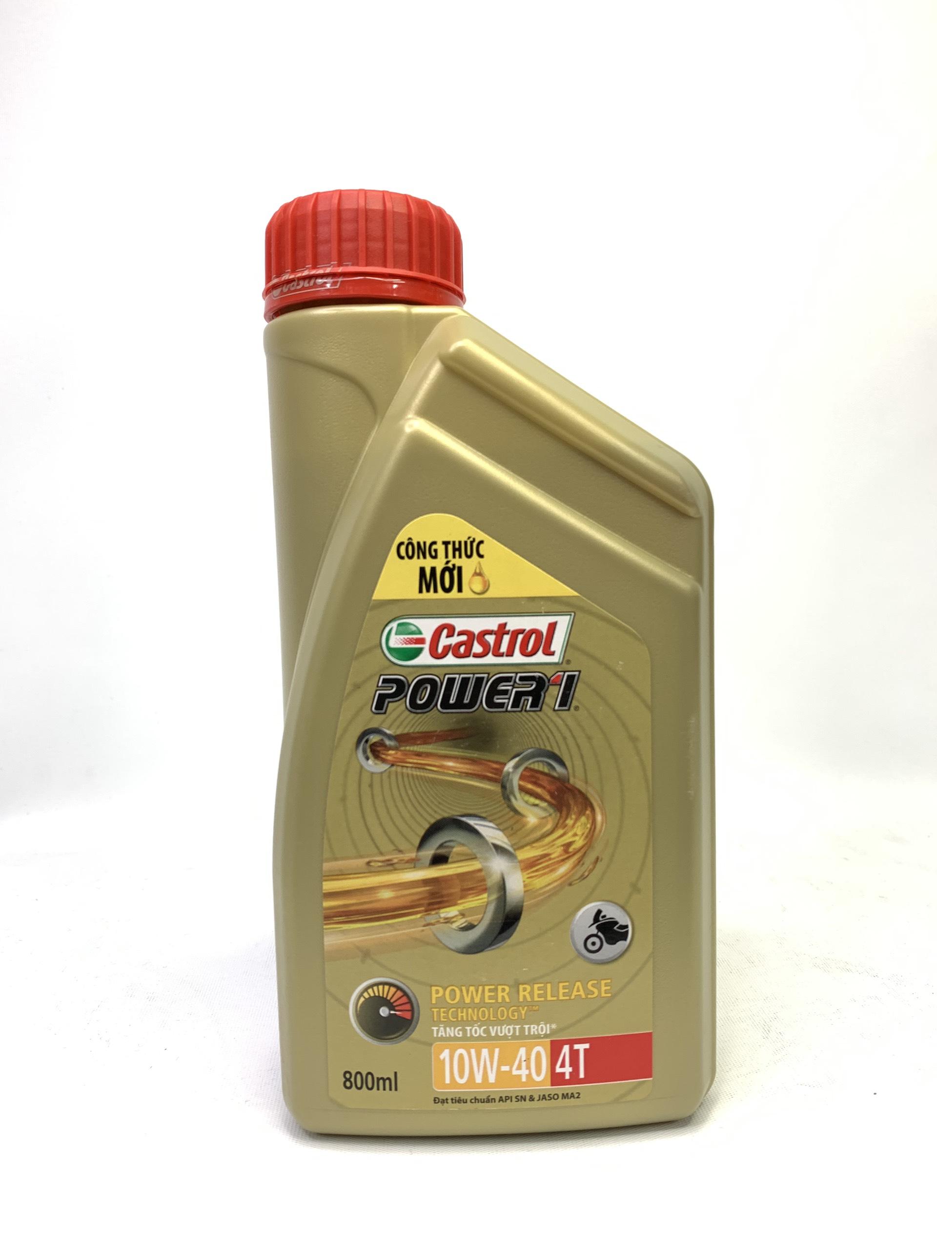 [HCM]Nhớt xe số CASTROL POWER 1 4T 10W40 800ml