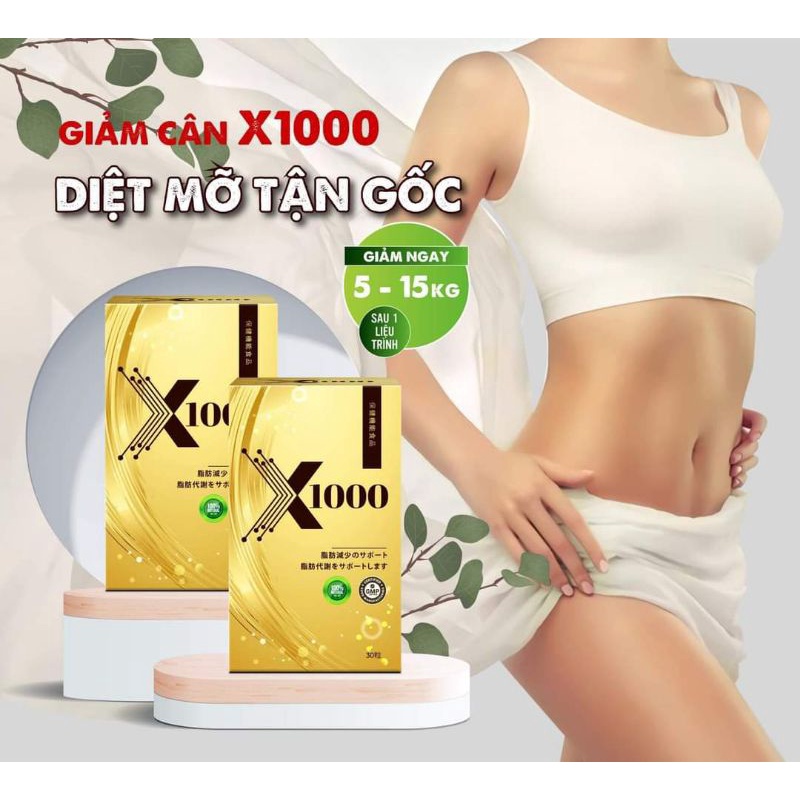 [ SaLe ] Vua Giảm Cân X1000  PLUS Ngân 98 dành cho cơ địa khó giảm [Ltrinh 15 ngày ]Bao Giảm Mạnh Chính Hãng