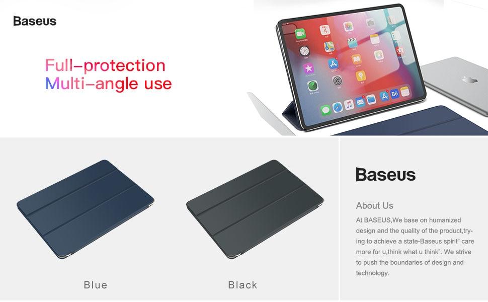 Bao da baseus simplism y-type leather cho ipad pro 11/12.9 inch