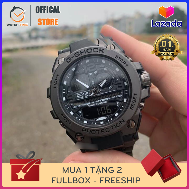 Đồng hồ nam GShock GTS-8600 Chống nước 20Bar Viền Thép không gỉ cao cấp - Bảo hành 12 tháng