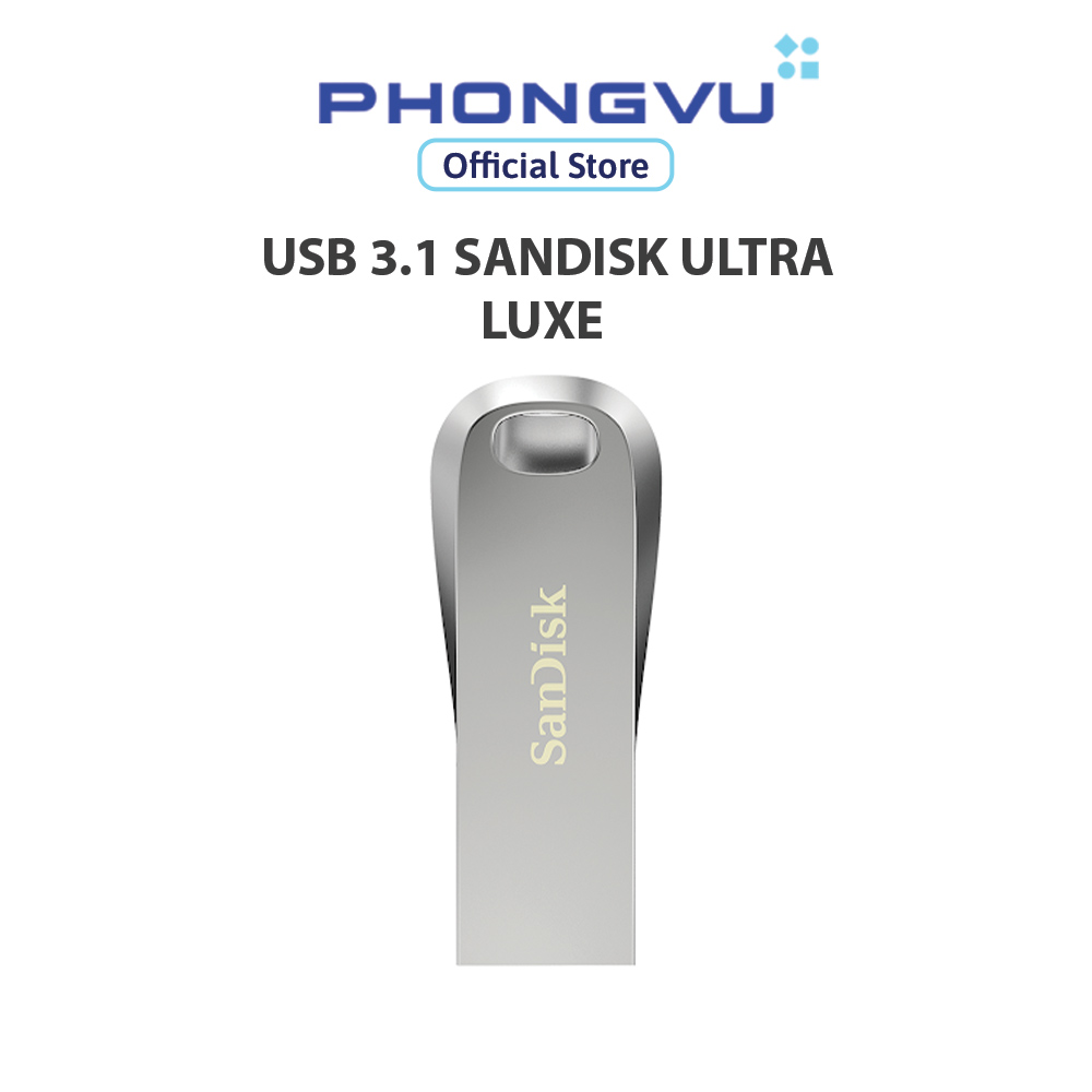 Ổ cứng di động/ usb 3.1 sandisk ultra luxe - bảo hành 60 tháng