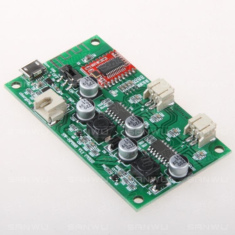 Mạch Khuếch Đại Âm Thanh Bluetooth Rời (Có Quản Lý Pin) 2x6w Sanwu