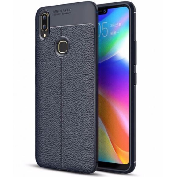 Ốp Lưng Silicon Vân Da, Chống Sốc Auto Focus Xiaomi Mi 6X